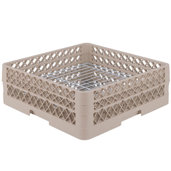 Vollrath - 32-Compartment Traex® Plate Crate® Warewashing System in Beige for 4.75 to 6.25" Plates - PM3208-2