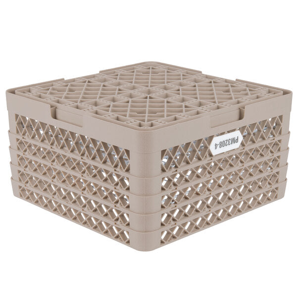 Vollrath - 32-Compartment Traex® Plate Crate® Warewashing System in Beige for 7.625 to 8.0" Plates - PM3208-4