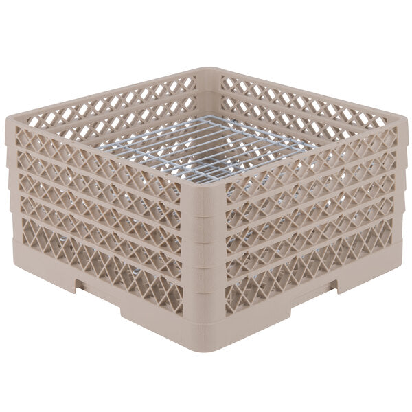 Vollrath - 32-Compartment Traex® Plate Crate® Warewashing System in Beige for 7.625 to 8.0" Plates - PM3208-4