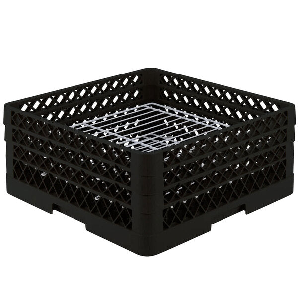 Vollrath - 32-Compartment Traex® Plate Crate® Warewashing System in Black for 4.75 to 7.625" Plates - PM3208-3-06