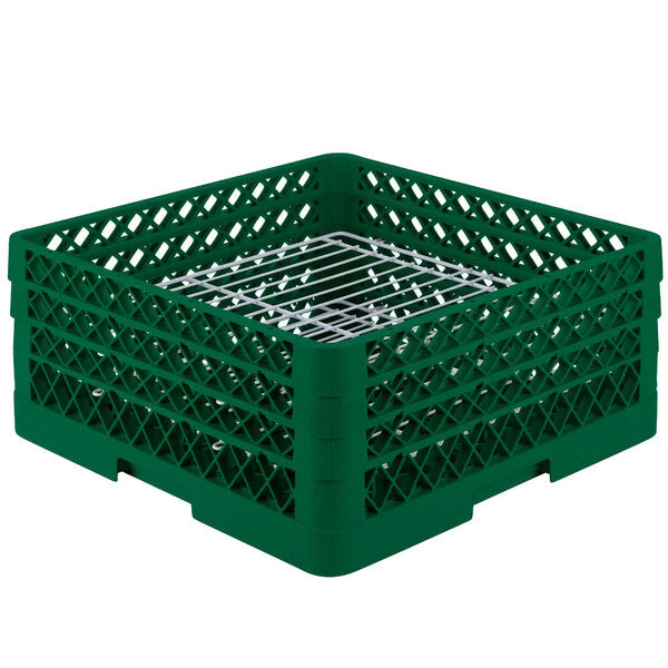 Vollrath - 32-Compartment Traex® Plate Crate® Warewashing System in Green for 4.75 to 7.625" Plates - PM3208-3-19