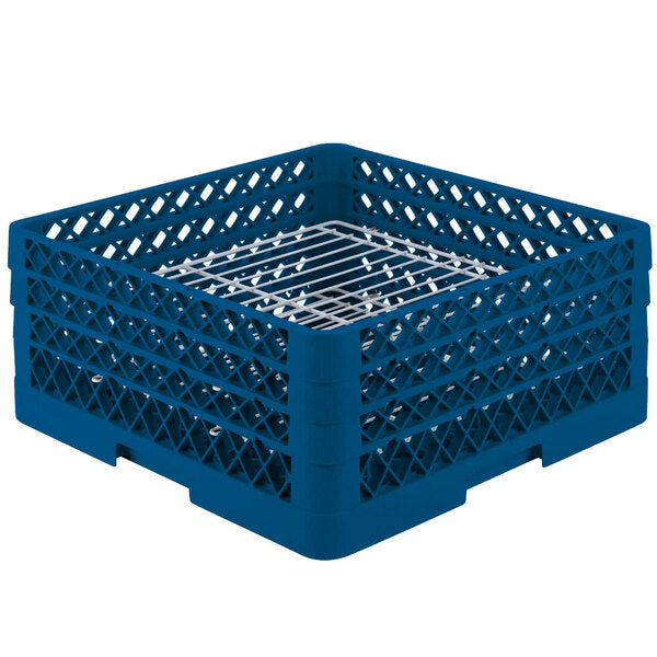 Vollrath - 32-Compartment Traex® Plate Crate® Warewashing System in Royal Blue for 4.75 to 7.625" Plates - PM3208-3-44