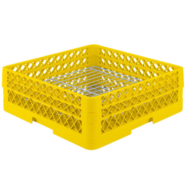 Vollrath - 32-Compartment Traex® Plate Crate® Warewashing System in Yellow for 4.75 to 6.25" Plates - PM3208-2-08