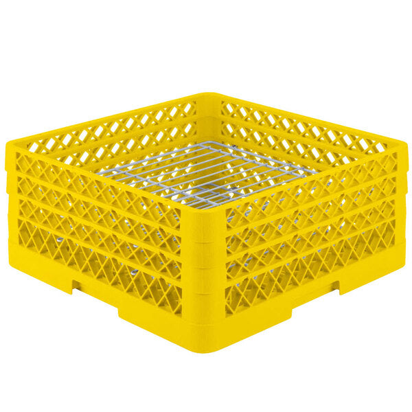 Vollrath - 32-Compartment Traex® Plate Crate® Warewashing System in Yellow for 4.75 to 7.625" Plates - PM3208-3-08