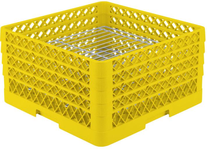 Vollrath - 32-Compartment Traex® Plate Crate® Warewashing System in Yellow for 7.625 to 8.0" Plates - PM3208-4-08