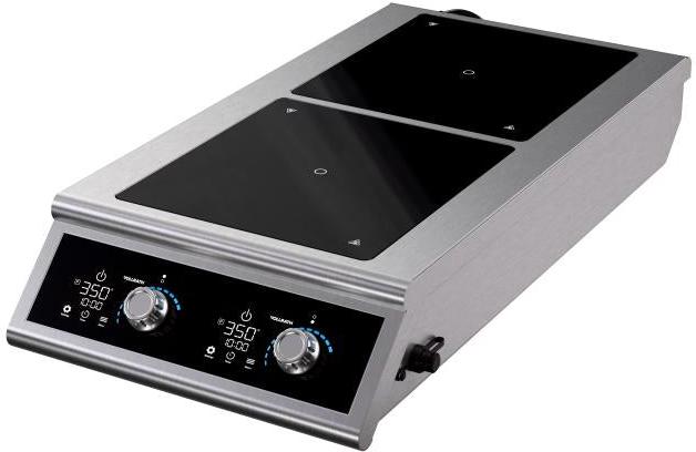 Vollrath - 3500-Watt Dual Countertop Induction Range - DUALI-3500FB