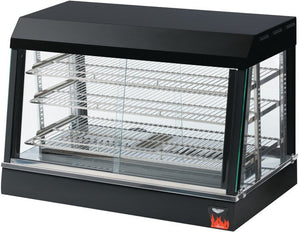 Vollrath - 36" 120-Volt Cayenne Angled-Front Heated Display Case With Front And Rear Access In Black - 40734