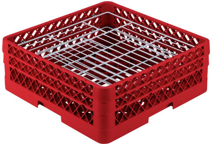Vollrath - 38-Compartment Traex® Plate Crate® Warewashing System in Red - PM3807-2-02