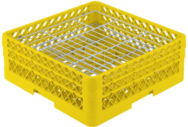 Vollrath - 38-Compartment Traex® Plate Crate® Warewashing System in Yellow - PM3807-2-08