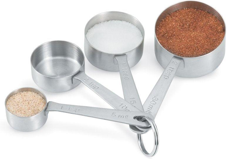 Vollrath - 4-Piece Stainless Steel Straight-Side Measuring Spoon Set - 46589