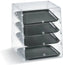 Vollrath - 4-Tier Acrylic Knockdown Baked Goods Display  Case With Rear Access - KDC1418-4R-06