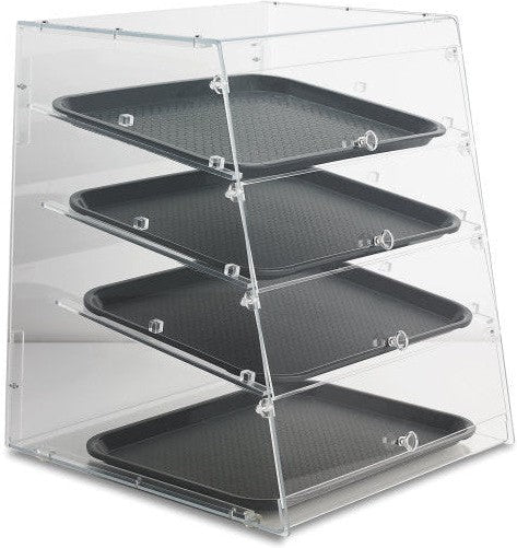 Vollrath - 4-tier acrylic knockdown baked goods display Case with Front Access - KDC1418-4F-06