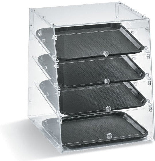 Vollrath - 4-tier acrylic knockdown baked goods display Case with Front Access - KDC1418-4F-06