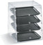 Vollrath - 4-tier acrylic knockdown baked goods display Case with Front Access - KDC1418-4F-06