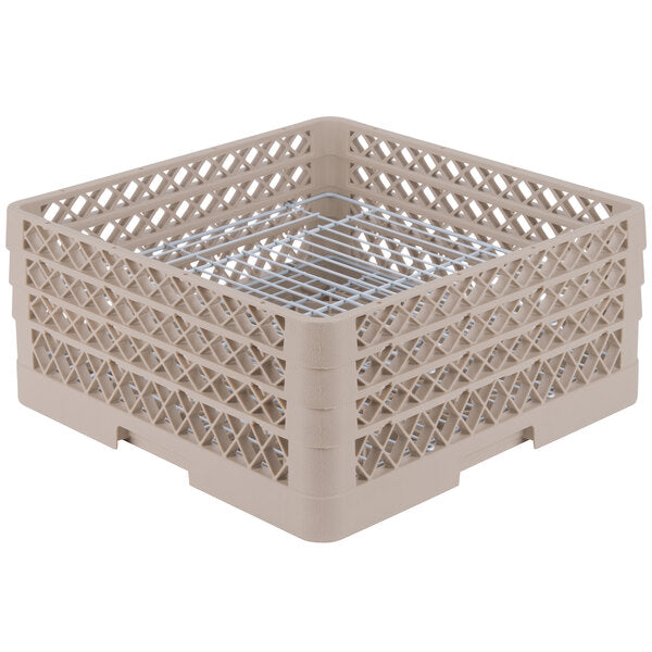 Vollrath - 44-Compartment Traex® Plate Crate® Warewashing System in Beige - PM4407-3