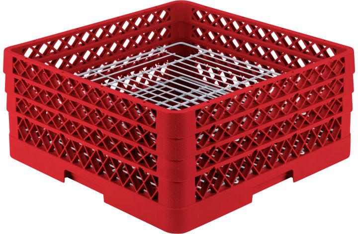 Vollrath - 44-Compartment Traex® Plate Crate® Warewashing System in Red - PM4407-3-02