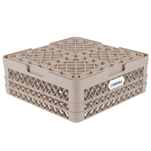 Vollrath - 48-Compartment Traex® Plate Crate® Warewashing System in Beige - PM4806-2