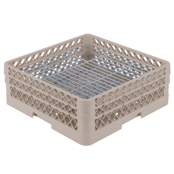 Vollrath - 48-Compartment Traex® Plate Crate® Warewashing System in Beige - PM4806-2