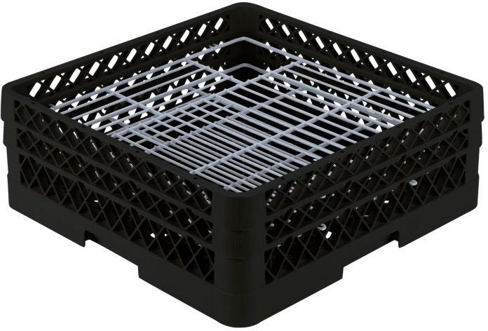 Vollrath - 48-Compartment Traex® Plate Crate® Warewashing System in Black - PM4806-2-06
