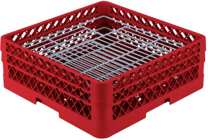 Vollrath - 48-Compartment Traex® Plate Crate® Warewashing System in Red - PM4806-2-02