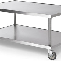 Vollrath - 48" Heavy-Duty Mobile Equipment Stand with Undershelf and Casters - 4087948