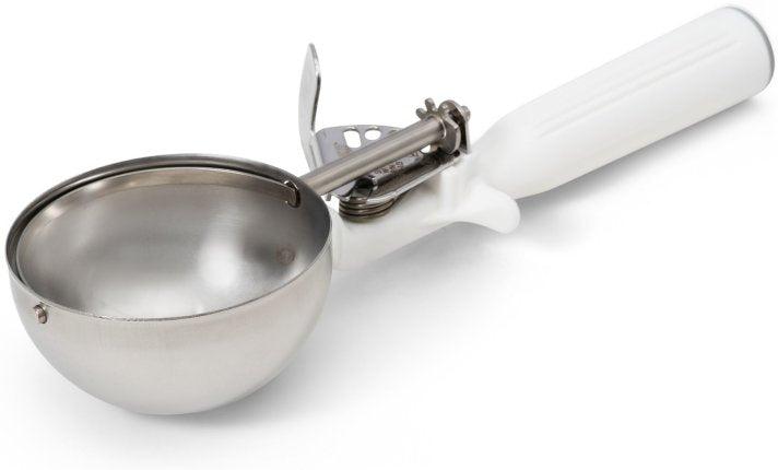 Vollrath - 5 ⅓ Oz One-Piece Thumb Disher with White Handle - 47139