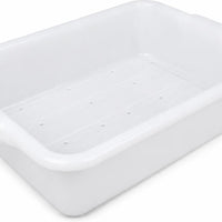 Vollrath - 5" Deep Traex® Perforated Drain Box in White - 1511-C05