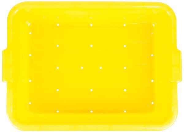 Vollrath - 5" Deep Traex® Perforated Drain Box in Yellow - 1511-C08