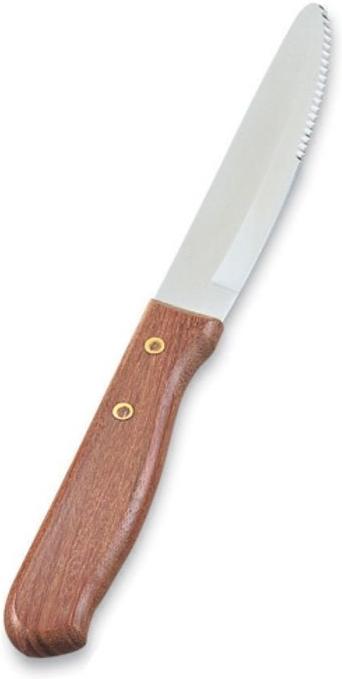 Vollrath - 5" Wood-Handled Steak Knife - 48148