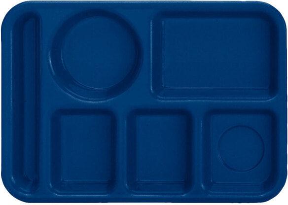 Vollrath - 6-Compartment Left-Handed Tray in Blue - 2614-04