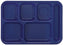 Vollrath - 6-Compartment Right-Handed Tray in Bright Blue, Pack of 24 - 2015-104