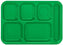 Vollrath - 6-Compartment Right-Handed Tray in Bright Green - 2015-119