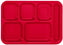 Vollrath - 6-Compartment Right-Handed Tray in Red - 2015-02