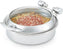 Vollrath - 6-Quart Intrigue® Glass-Top Round Stainless Steel Induction Chafer, 15.5