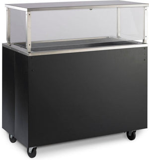 Vollrath - 60" 2-Series Affordable Portable Cold Food Station with Open Storage in Black - 39717