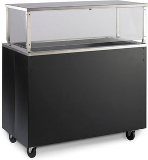 Vollrath - 60" 2-Series Affordable Portable™ Utility Station with open storage in Brushed Aluminium - 39725A