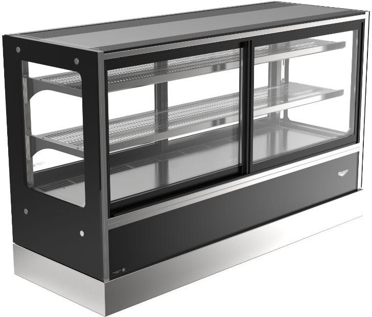 Vollrath - 60" Wide Cubed-Glass Refrigerated Deli Display Case, Model Rdc9460 - RDCCB-60SS