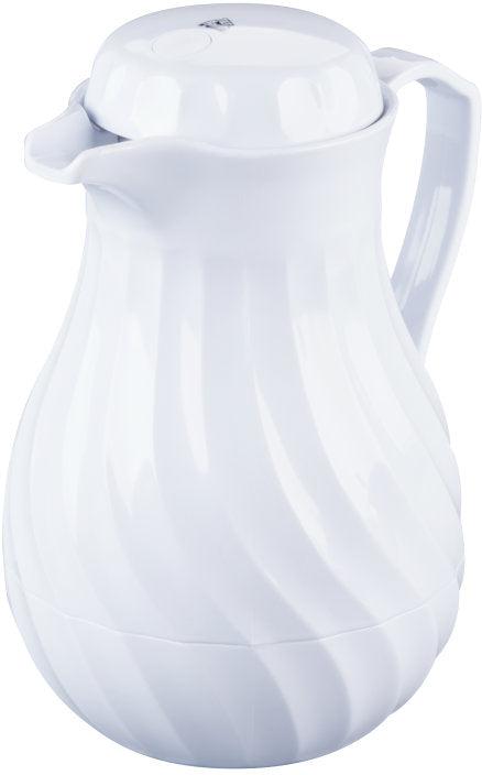 Vollrath - 64-Ounce Tilt & Pour® Swirlserve® Beverage Server in White - 52134