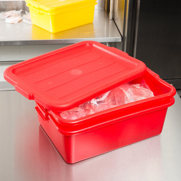 Vollrath - 7" Deep Traex® Drain Box Set in Red - 1507-C02