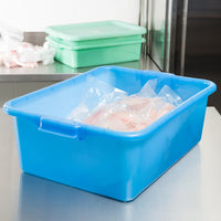 Vollrath - 7" Deep Traex® Perforated Drain Box in Blue - 1517-C04