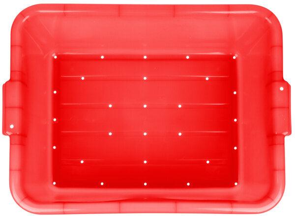 Vollrath - 7" Deep Traex® Perforated Drain Box in Red - 1517-C02