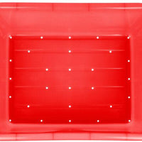 Vollrath - 7" Deep Traex® Perforated Drain Box in Red - 1517-C02