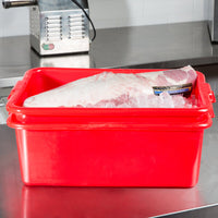 Vollrath - 7" Deep Traex® Perforated Drain Box in Red - 1517-C02