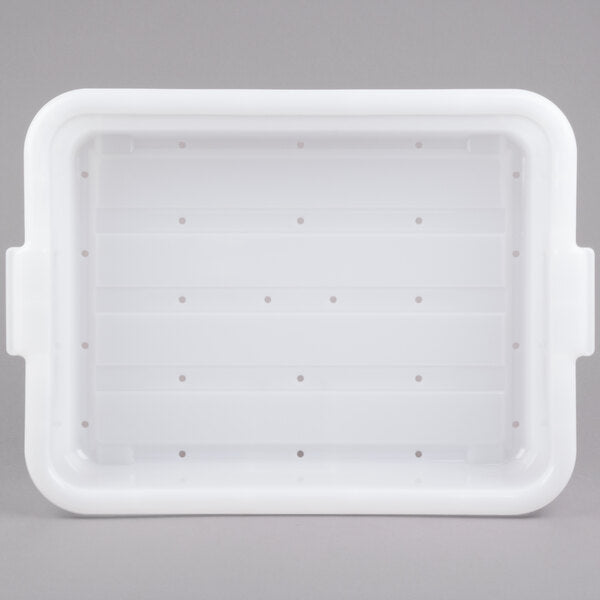 Vollrath - 7" Deep Traex® Perforated Drain Box in White - 1517-C05