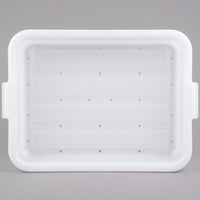 Vollrath - 7" Deep Traex® Perforated Drain Box in White - 1517-C05