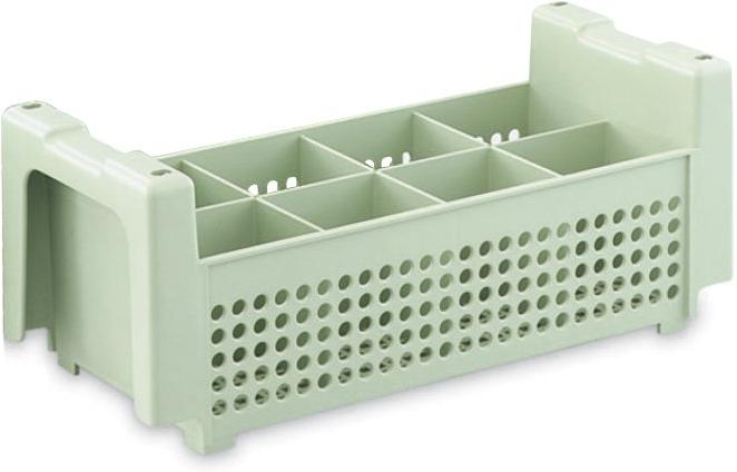 Vollrath - 8-Compartment Flatware Basket in Light Green - 52640
