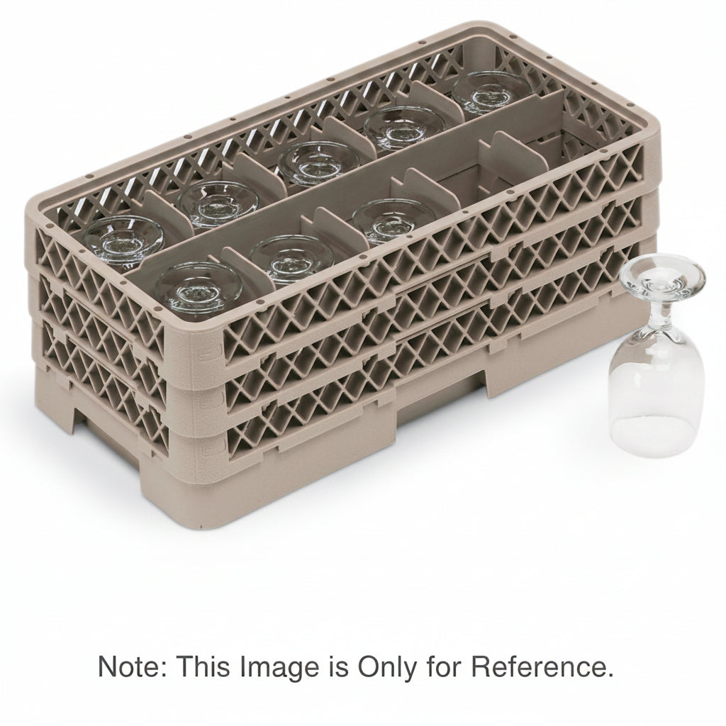 Vollrath - 8-Compartment Traex® Half-Size Glass Rack with 5 Risers - HR1B1BBBB