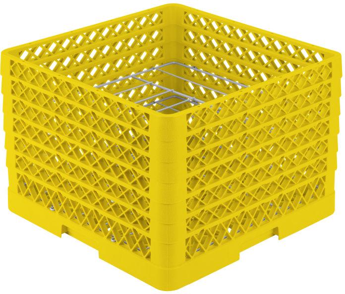 Vollrath - 9-Compartment Traex® Plate Crate® Warewashing System in Yellow - PM0912-6-08