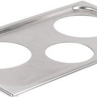 Vollrath - Adaptor Plate with One 4 ⅞" Cutout and Two 6 ⅜" Cutouts - 19193