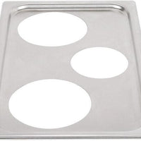 Vollrath - Adaptor Plate with One 4 ⅞" Cutout and Two 6 ⅜" Cutouts - 19193